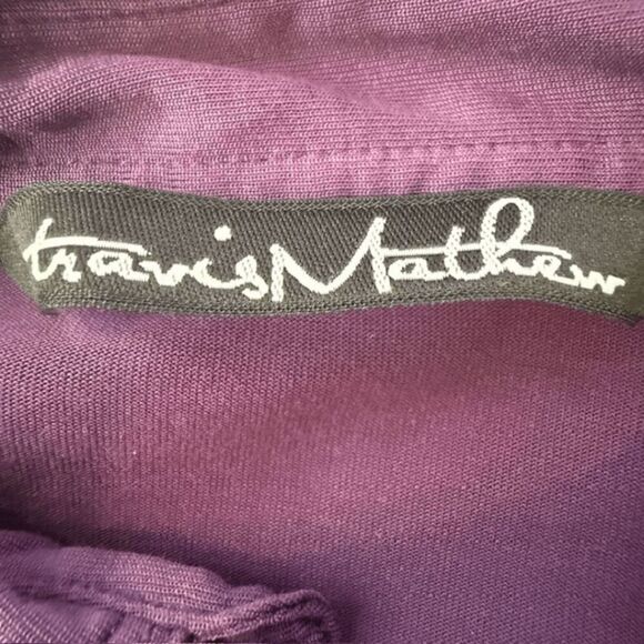 Travis Mathew Men's Golf Short Sleeve Performance Polo Shirt Purple Size Large - Picture 3 of 7